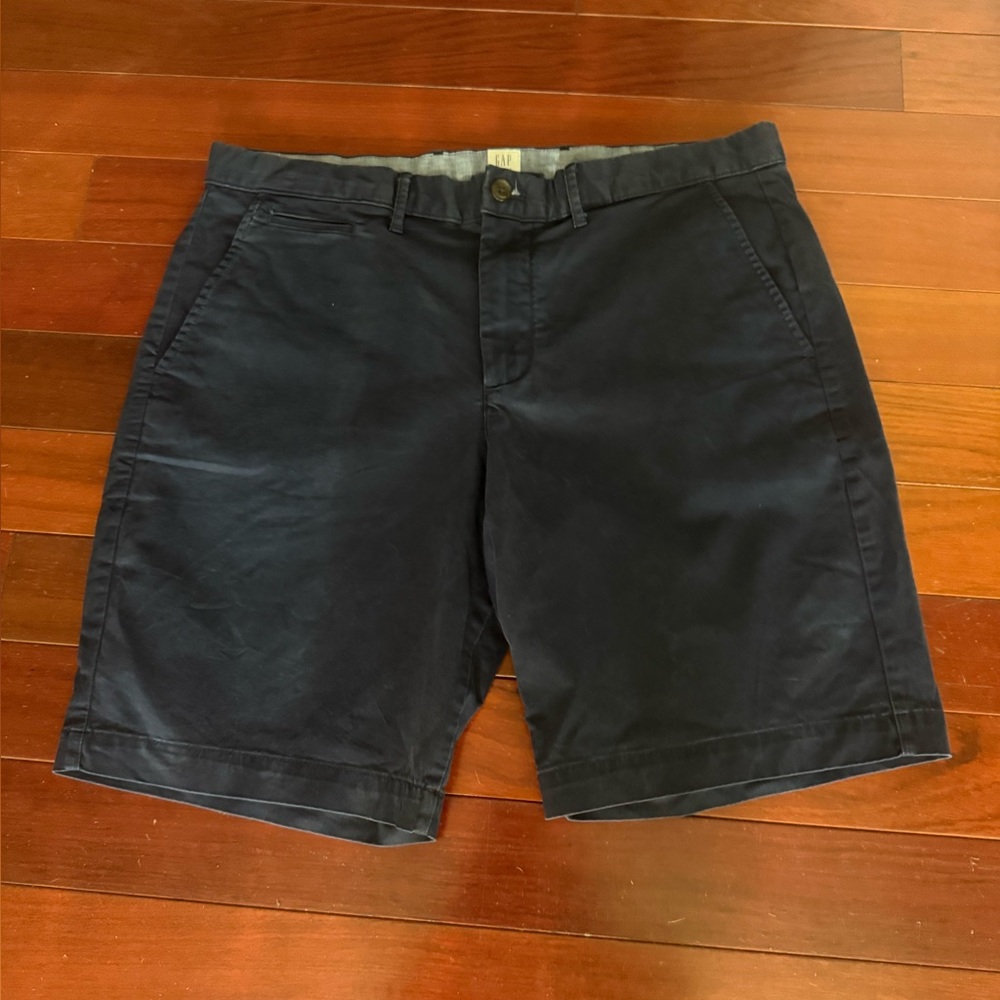 GAP Blue Flat Front Shorts Classic Style